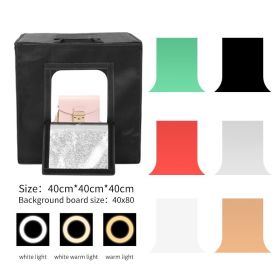 Portable Photo Box Studio Tabletop Lightbox Shooting Paper Backdrop Tent Photography BoxSet for Items Display 30cm 40cm