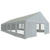Party Tent PE 19.7'x39.4' Gray