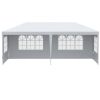 Outsunny 10' x 20' Large Party Tent, Events Shelter Canopy Gazebo with 4 Removable Side Walls, Shade Shelter for Weddings, White