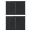 Party Tent Sidewall 2 pcs with Zipper PE Anthracite