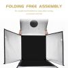 Photography Box Photo Studio Box Portable Lightbox Tabletop Shooting PVC Backdrop Tent Softbox Set for Items Display 45/65/80 cm