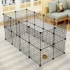 Pet Playpen, Small Animal Cage Indoor Portable Metal Wire Yard Fence for Small Animals, Guinea Pigs
