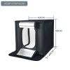 Photography Photo Studio LED Folding Photo Studio Softbox Light box light Tent white Green black background Accessories box