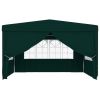 Professional Party Tent with Side Walls 13.1'x13.1' Green 0.3 oz/ft²