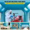 VEVOR Portable Inflatable Paint Booth, 26x15x10ft Inflatable Spray Booth, Car Paint Tent w/Air Filter System & 2 Blowers