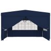 Professional Party Tent with Side Walls 13.1'x13.1' Blue 0.3 oz/ft²