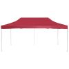 Professional Folding Party Tent Aluminum 19.7'x9.8' Wine Red