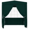 Professional Party Tent with Side Walls 6.6'x6.6' Green 0.3 oz/ft²