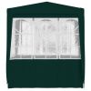 Professional Party Tent with Side Walls 8.2'x8.2' Green 0.3 oz/ft²