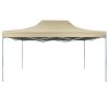 Foldable Tent Pop-Up 9.8'x14.8' Cream White