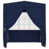 Professional Party Tent with Side Walls 8.2'x8.2' Blue 0.3 oz/ft²