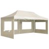Professional Folding Party Tent with Walls Aluminum 19.7'x9.8' Cream