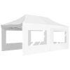 Professional Folding Party Tent with Walls Aluminum 19.7'x9.8' White