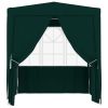 Professional Party Tent with Side Walls 8.2'x8.2' Green 0.3 oz/ft²