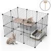 Pet Playpen, Small Animal Cage Indoor Portable Metal Wire Yard Fence for Small Animals, Guinea Pigs