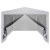 Party Tent with 4 Mesh Sidewalls 157.5"x118.1"