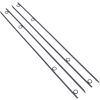 Rebar stake with loop 4pcs Grip Rebar 5/8x 55.5 Inch Steel Durable Heavy Duty Tent Canopy Ground Stakes with Angled Ends and 1 Inch Loops for Campsite