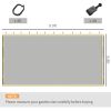 Outsunny 10' x 10' Replacement Mesh Sidewall Netting for Patio Gazebos and Canopy Tents with Zippers (Sidewall Only), Beige