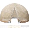 VEVOR Upgraded Greenhouse 9.5FT Geodesic Dome, All-Year Dome Bubble Tent Set with PVC and Mesh Cover, Come with a Storage Bag and String Lights