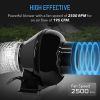 iPower 4 Inch 195 CFM Duct Inline Ventilation Fan Air Circulation Vent HVAC Exhaust Blower for Grow Tent, Greenhouses, Basements or Kitchens, Lite