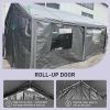 Carport, 10×20 Heavy Duty Portable Carport Garage Tent for Outdoor Storage Shelter grey