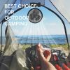 Manually Adjustable 90° Angles Tent Poles Oscillating Clip Fan