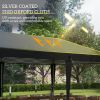 Outsunny 10' x 20' Pop Up Canopy Tent, Upgraded Heavy Duty Tents for Parties, Outdoor Instant Gazebo Sun Shade Shelter with Carry Bag, for Catering