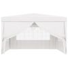 Professional Party Tent with Side Walls 13.1'x13.1' White 0.3 oz/ft²