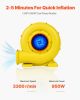 VEVOR Inflatable Blower, 750W&950W, 1.3 HP Bounce House Blower, Pump Commercial Air Blower for Inflatables