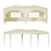 10'x20' Pop Up Canopy Tent with 6 Sidewalls, Ez Pop Up Outdoor Canopy for Parties, Waterproof Commercial Tent with 3 Adjustable Heights, Carry Bag