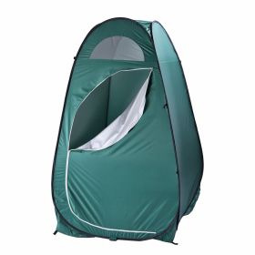 Pop Up Privacy Shower Tent Quick Setup Waterproof Zipper Closure Portable Outdoor Changing Room for Camping Beach RV Travel Compact Bath Tent with Com (Color: Army Green)