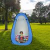 Pop Up Privacy Shower Tent Quick Setup Waterproof Zipper Closure Portable Outdoor Changing Room for Camping Beach RV Travel Compact Bath Tent with Com