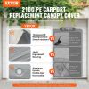 VEVOR Carport Replacement Canopy Cover 10 x 20 ft, Garage Top Tent Shelter Tarp Heavy-Duty Waterproof & UV Protected